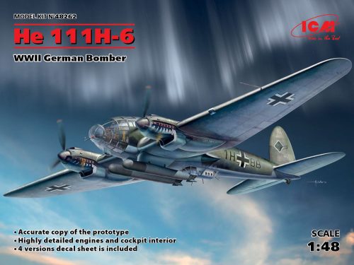 ICM He 111H-6, WWII German Bomber 1:48 (48262)