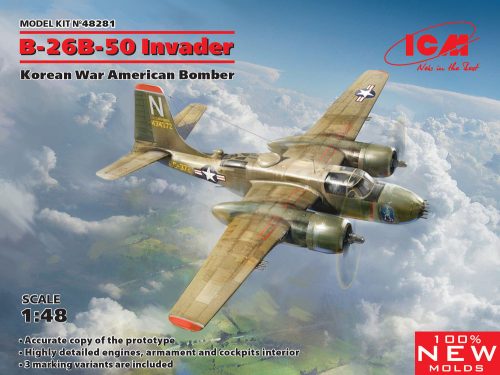 ICM B-26B-50 Invader, Korean War American Bomber 1:48 (48281)