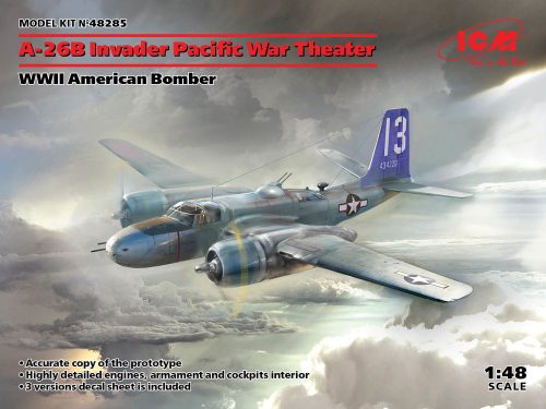 ICM A-26 Invader Pacific War Theater, WWII American Bomber 1:48 (48285)