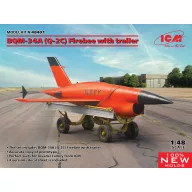   ICM BQM-34A (Q-2C) Firebee with trailer (1 airplane and trailer) 1:48 (48401)
