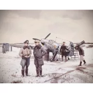 ICM Bf 109F-4 with German Luftwaffe stuff 1:48 (48804)