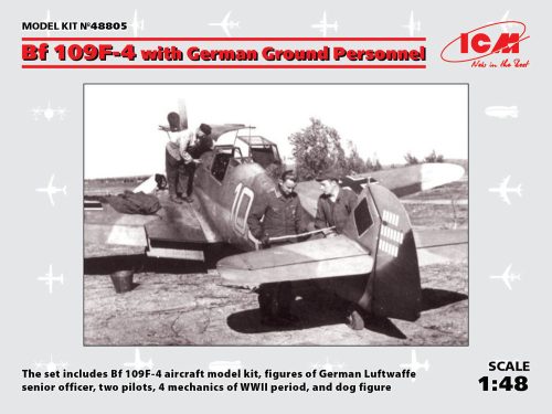 ICM Bf 109F-4 with German Ground Personnel 1:48 (48805)