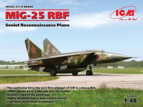 ICM MiG-25 RBF, Soviet Reconnaissance Plane 1:48 (48904)