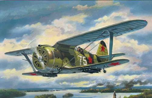 ICM I-153 Chaika, WWII Soviet Biplane Fighter 1:72 (72074)