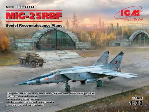 ICM MiG-25 RBF,Soviet Reconnaissance Plane 1:72 (72174)
