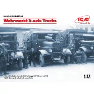   ICM Wehrmacht 3-axle Trucks (Henschel 33D1, Krupp L3H163, LG3000) 1:35 (DS3508)