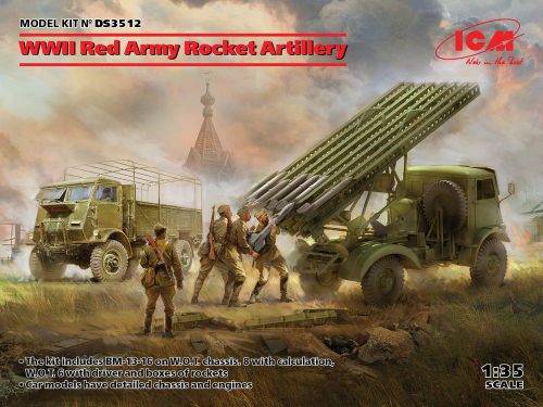 ICM WWII Red Army Rocket Artillery(BM-13-16MLRS Crew,RKKADrive 1:35 (DS3512)