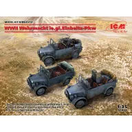   ICM WWII Wehrmacht le.gl.Einheitz-Pkw(le.gl.PKWKfz.1,le.gl.Einheitz-PkwKfz.2,Pkw<wbr> Kfz4 1:35 (DS3513)