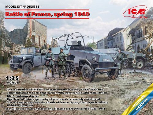 ICM Battle of France, spring 1940. German combat vehicles 1:35 (DS3515)