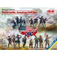   ICM Fierce battle. American Civil War(Union Infan,UnionInfaSet #2,ConfederInfSet #2 1:35 (DS3519)