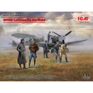   ICM WWII Luftwaffe Airfield - Bf-109F-4,Hs126B-1,Pilot,Ground Personel 7 figures 1:48 (DS4801)