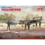   ICM Vietnam USAF Airfield(Cessna O-2A,OV-10 Bronco,US Pil&Gro.Pers(Viet.War)5 fig 1:48 (DS4803)