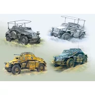 ICM Wehrmacht Light Armored Vehicles 1:72 (DS7207)