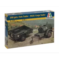   Italeri 1:35 250 Gal.s Tank Trailer - M101 Carfo Trailer (0229S)