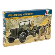 Italeri Willys MB Jeep with trailer 1:35 (314)