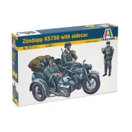 Italeri 1:35 ZÜNDAPP KS750 with Sidecar (0317)