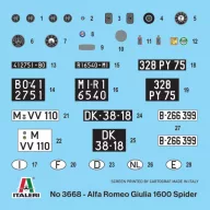 Italeri 1:24 Alfa Romeo Guilia 1600 Spider (3668)