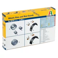 Italeri 1:24 Wheels, Rims and Mud Guards (3870)