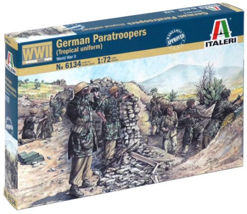 Italeri 1:72 German Paratroopers tropical uniform WWII (6134)