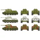 Italeri T-34/76 m42 Fast Assembly Kit 2pcs 1:72 (7523)