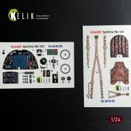   Kelik Spitfire Mk VIII interior 3D decals for Airfix kit 1:24 (K24001)