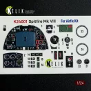Kelik Spitfire Mk VIII interior 3D decals for Airfix kit 1:24 (K24001)