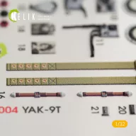 Kelik Yak-9T interior 3D decals for ICM kit 1:32 (K32004)