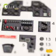   Kelik P-40M interior 3D decals for Trumpeter kit 1:32 (K32005)