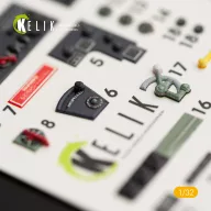   Kelik P-40M interior 3D decals for Trumpeter kit 1:32 (K32005)