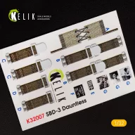   Kelik SBD-3 Dauntless interior 3D decals for Trumpeter kit 1:32 (K32007)