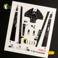   Kelik F-8J Crusader- Interior 3D Decal for Trumpeter kit 1:32 (K32010)