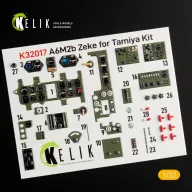   Kelik A6M2B Zeke - Interior 3D Decal for Tamiya kit 1:32 (K32017)