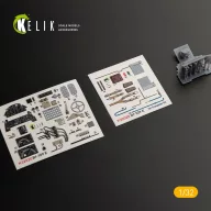   Kelik BF-109 E - Interior 3D Decal with 3D printed parts for Trumpeter kit 1:32 (K32020)