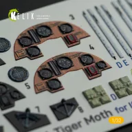   Kelik DH.81A Tiger Moth - Interior 3D Decal with 3D printed parts for ICM kit 1:32 (K32022)