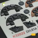 Kelik DH.81A Tiger Moth - Interior 3D Decal with 3D printed parts for ICM kit 1:32 (K32022)
