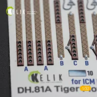  Kelik DH.81A Tiger Moth - Interior 3D Decal with 3D printed parts for ICM kit 1:32 (K32022)