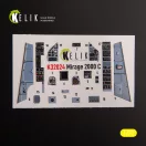 Kelik Mirage 2000C - interior 3D decals for Kitty Hawk/Zimi models kit 1:32 (K32024)
