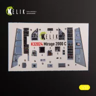   Kelik Mirage 2000C - interior 3D decals for Kitty Hawk/Zimi models kit 1:32 (K32024)