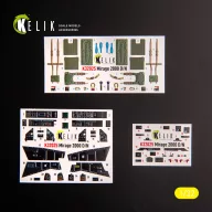   Kelik Mirage 2000D/N - interior 3D decals for Kitty Hawk/Zimi models kit 1:32 (K32025)