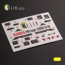 Kelik Mirage 2000D/N - interior 3D decals for Kitty Hawk/Zimi models kit 1:32 (K32025)
