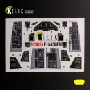 Kelik F-16I Sufa - interior 3D decals for Academy kit 1:32 (K32026)