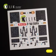   Kelik F-16I Sufa - interior 3D decals for Academy kit 1:32 (K32026)