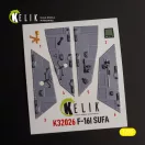 Kelik F-16I Sufa - interior 3D decals for Academy kit 1:32 (K32026)