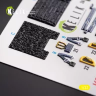  Kelik F-117A - Type 1 interior 3D decals for Trumpeter kit 1:32 (K32027)
