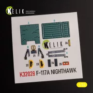   Kelik F-117A - Type 2 interior 3D decals for Trumpeter kit 1:32 (K32028)