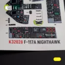Kelik F-117A - Type 2 interior 3D decals for Trumpeter kit 1:32 (K32028)