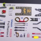 Kelik F-4J - interior 3D decals for Tamiya kit 1:32 (K32029)