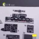 Kelik F-4J - interior 3D decals for Tamiya kit 1:32 (K32029)
