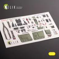   Kelik P-39Q/N - interior 3D decals for Kitty Hawk/Zimi models kit 1:32 (K32030)