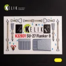 Kelik SU-27 - interior 3D decals for Trumpeter kit 1:32 (K32031)